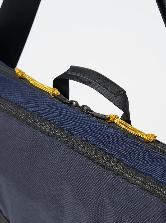 Bags Men Universal Works MasterPiece X Universal Works Courier Bag In Navy Recycled Tech Canvas