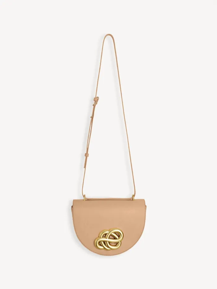 Bags Women By Malene Birger Cebella Leather Shoulder Bag Tan