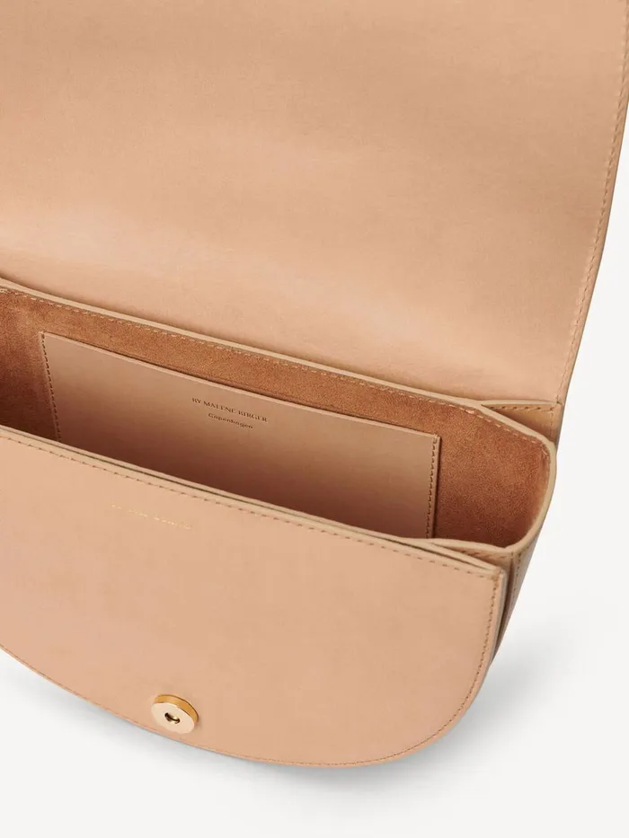 Bags Women By Malene Birger Cebella Leather Shoulder Bag Tan