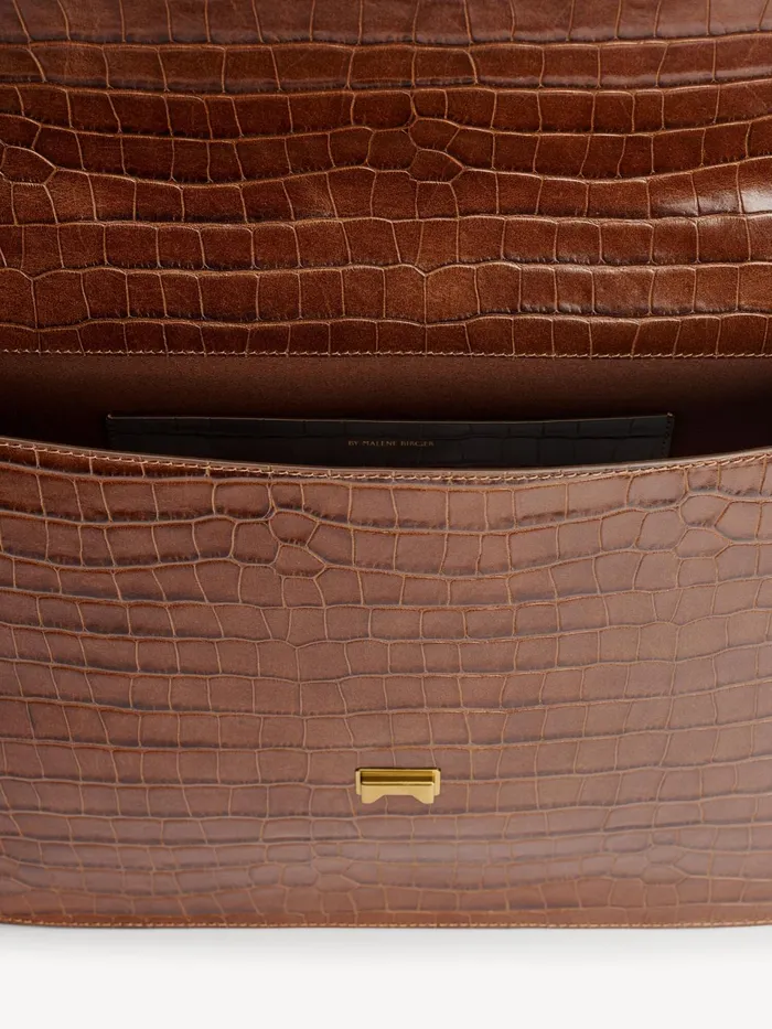 Bags Women By Malene Birger Ronlas Leather Shoulder Bag Bison