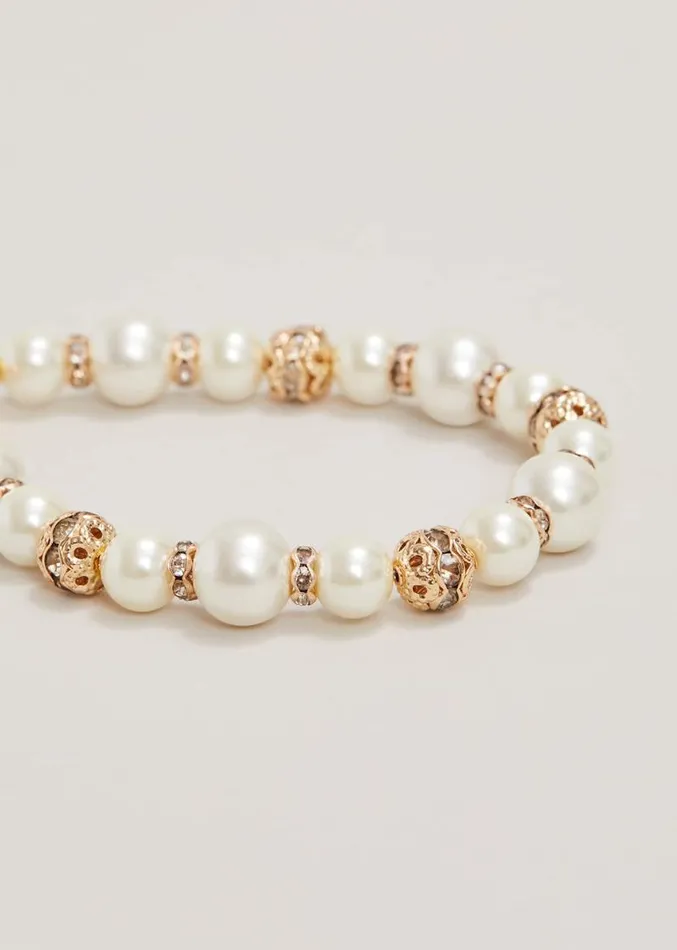 Bead And Pearl Bracelet Ivory Women Phase Eight Jewellery