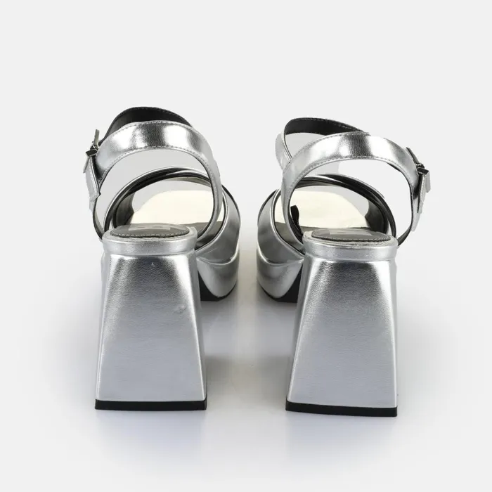 Bella Cross Silver Buffalo Heels Bella Cross Silver Buffalo Heels