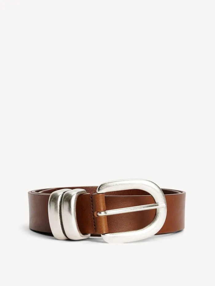 Belts Women By Malene Birger Zoira Leather Belt Dark Brown