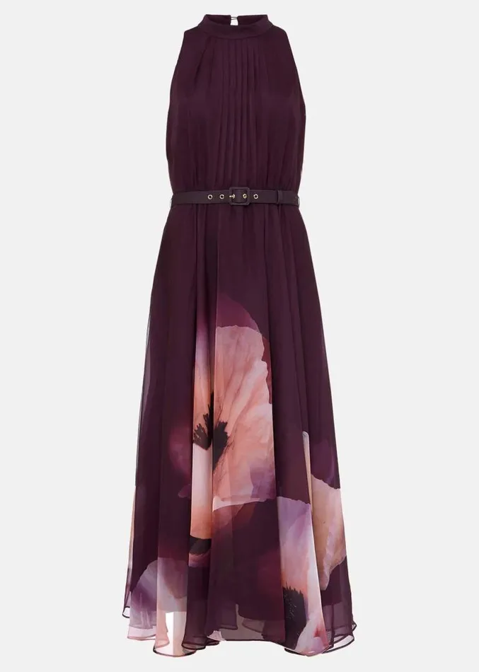 Bethany Placement Print Midi Dress Multicoloured Women Phase Eight Dresses