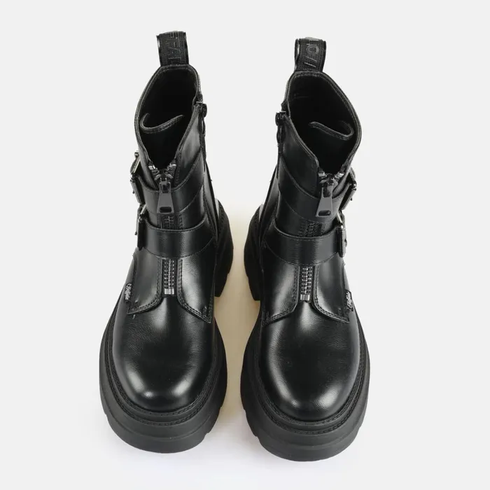 Bfl Mars Biker 8211 Vegan Nappa 8211 Black Black Buffalo Boots and AnkleBoots Bfl Mars Biker 8211 Vegan Nappa 8211 Black Black Buffalo Boots and AnkleBoots