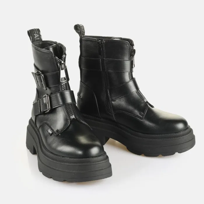 Bfl Mars Biker 8211 Vegan Nappa 8211 Black Black Buffalo Boots and AnkleBoots Bfl Mars Biker 8211 Vegan Nappa 8211 Black Black Buffalo Boots and AnkleBoots