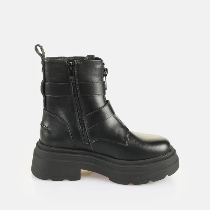 Bfl Mars Biker 8211 Vegan Nappa 8211 Black Black Buffalo Boots and AnkleBoots Bfl Mars Biker 8211 Vegan Nappa 8211 Black Black Buffalo Boots and AnkleBoots