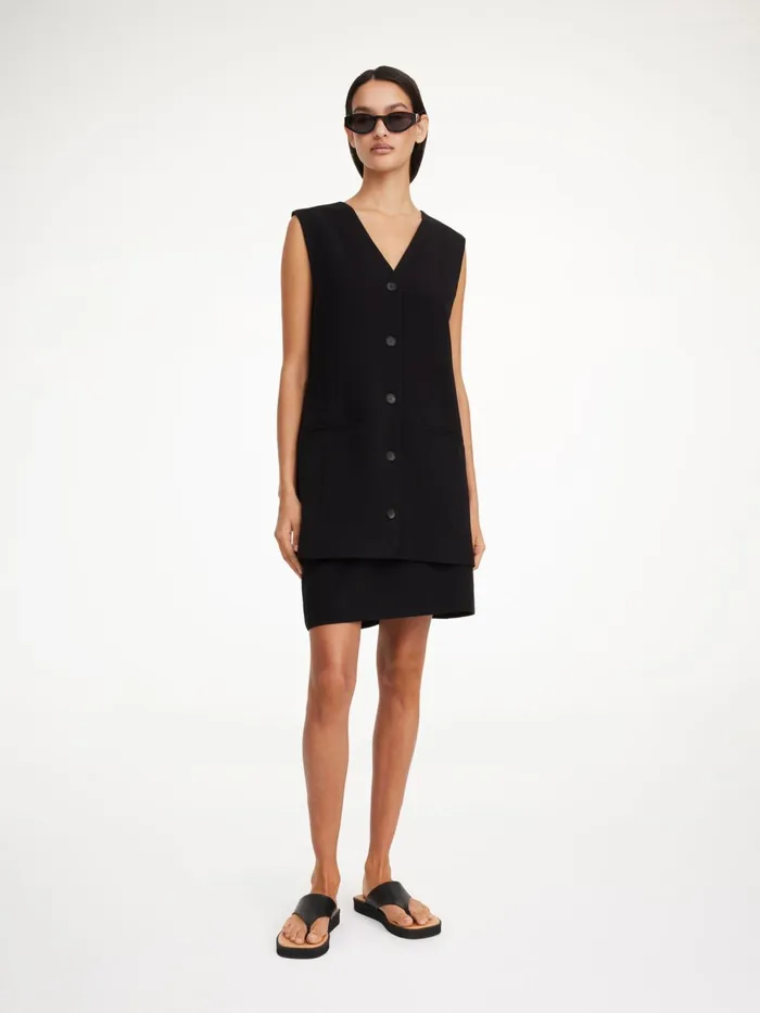 Blazers Women By Malene Birger Francinne Waistcoat Black