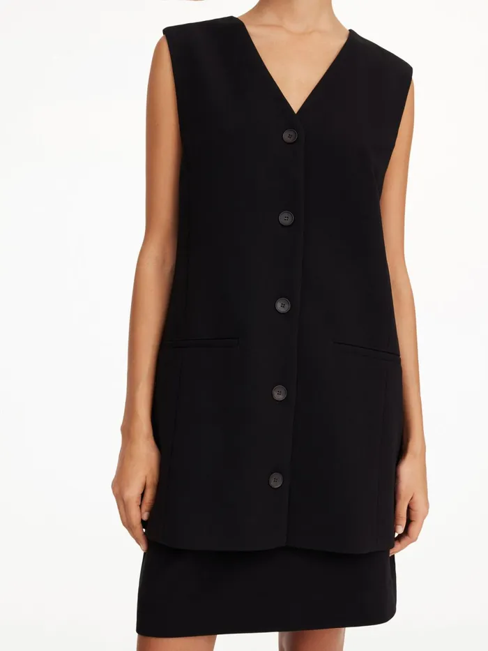 Blazers Women By Malene Birger Francinne Waistcoat Black