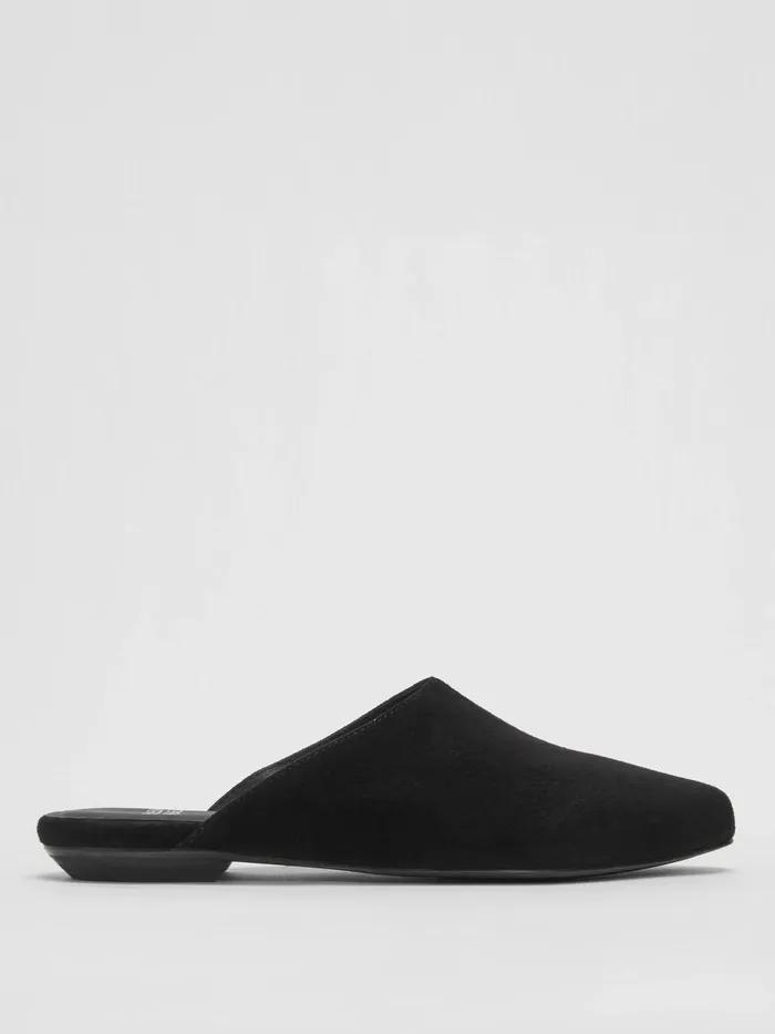 Blog Suede Mule Black Women Eileen Fisher Shoes