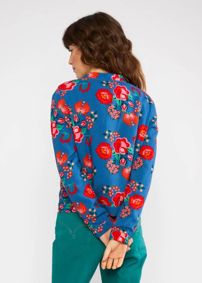 Blutsgeschwister Blouson Springbreaker Blue Women Jackets and Coats