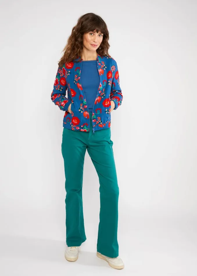 Blutsgeschwister Blouson Springbreaker Blue Women Jackets and Coats