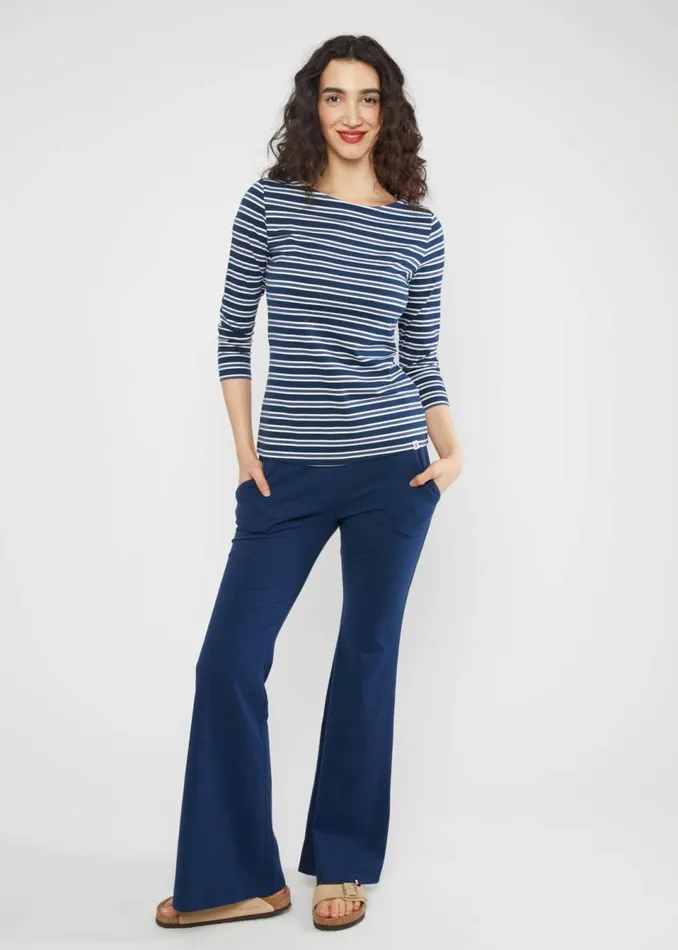 Blutsgeschwister Breton Shirt Oh Marine Blue Women Tops