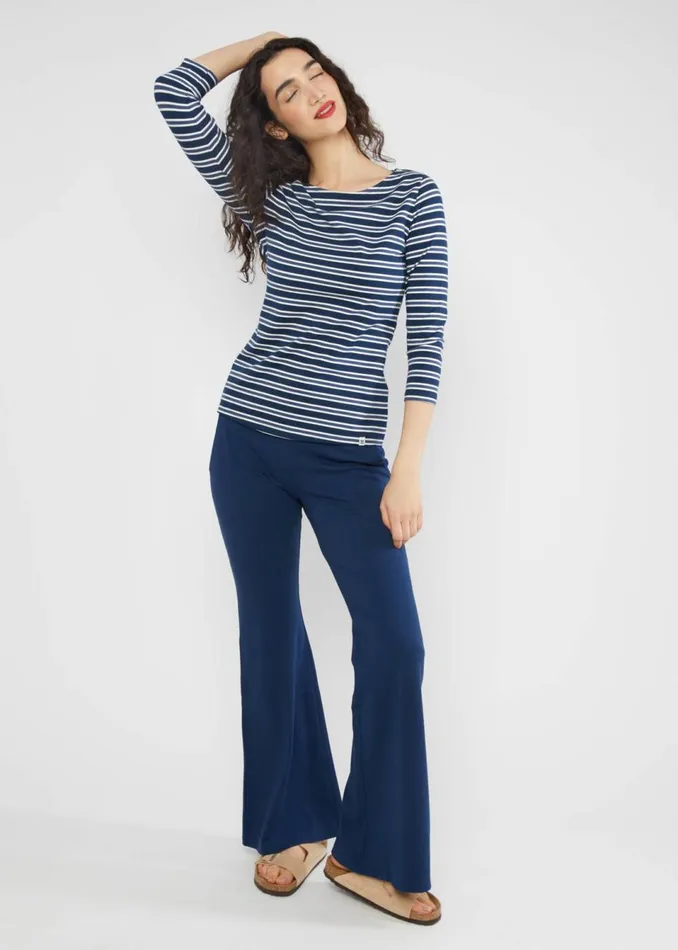 Blutsgeschwister Breton Shirt Oh Marine Blue Women Tops