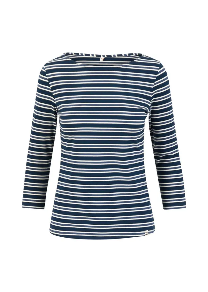 Blutsgeschwister Breton Shirt Oh Marine Blue Women Tops