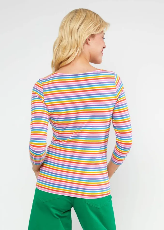 Blutsgeschwister Breton Shirt Oh Marine Purple Women Tops