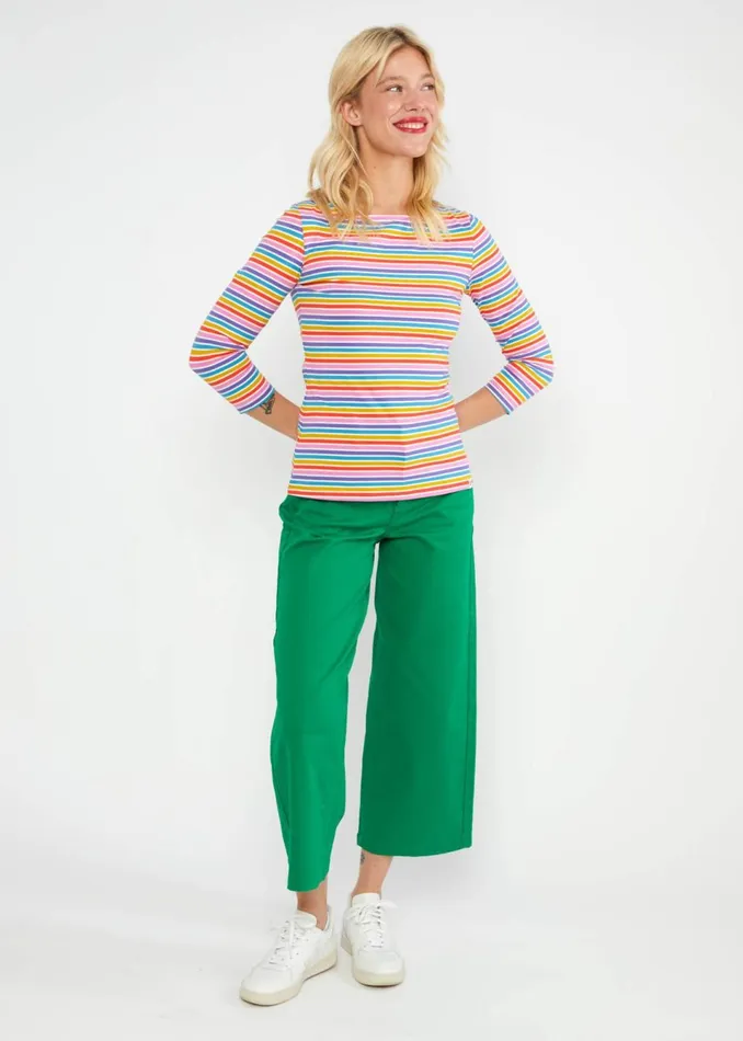 Blutsgeschwister Breton Shirt Oh Marine Purple Women Tops