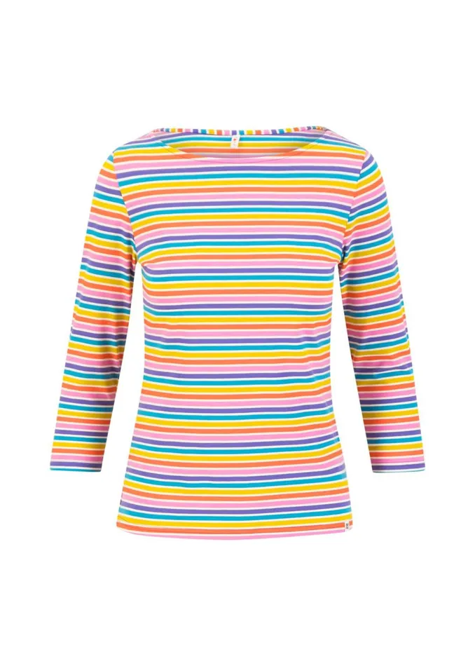 Blutsgeschwister Breton Shirt Oh Marine Purple Women Tops