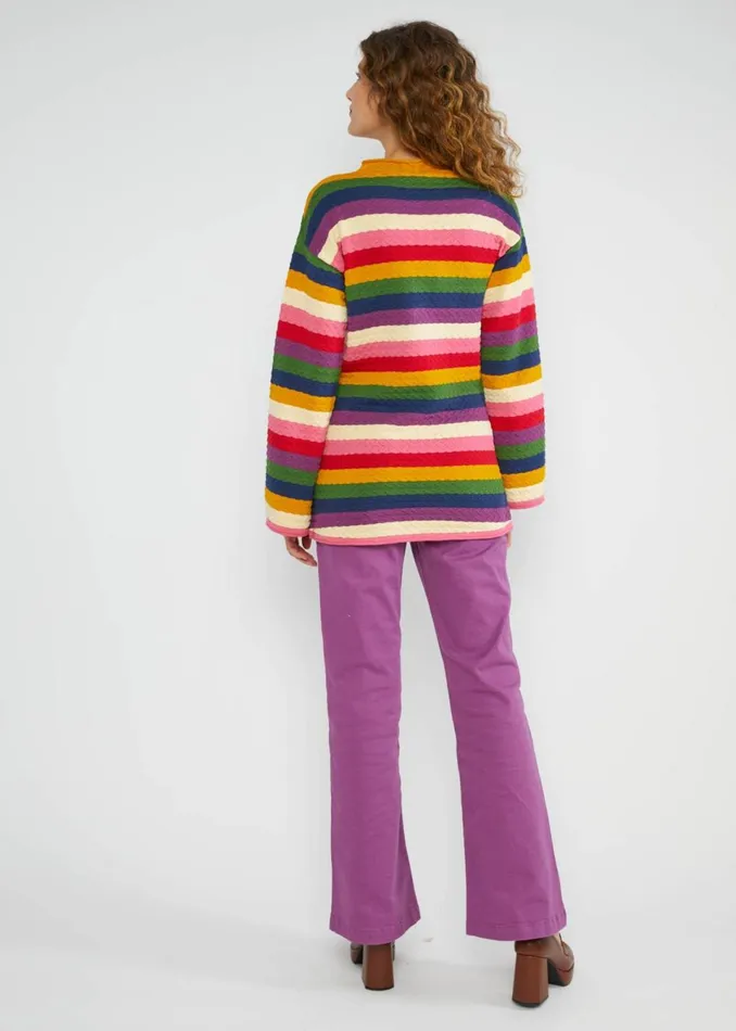 Blutsgeschwister Breton Shirt Sunset Sweetie Pink Women Tops