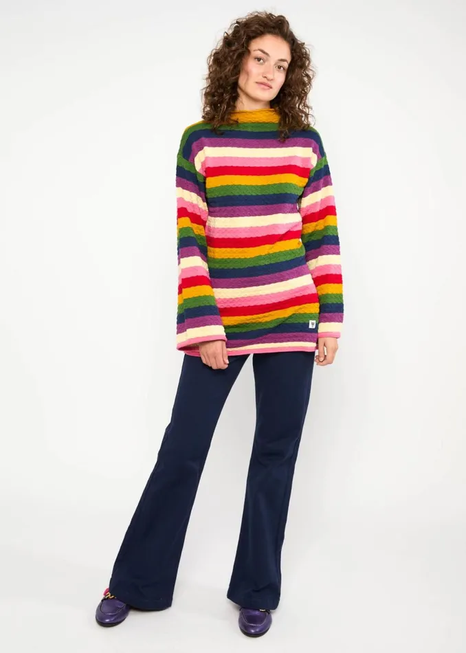 Blutsgeschwister Breton Shirt Sunset Sweetie Pink Women Tops