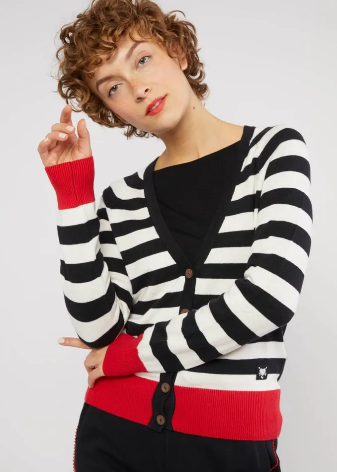 Blutsgeschwister Cardigan Bright Side Of Life Black Women Cardigans