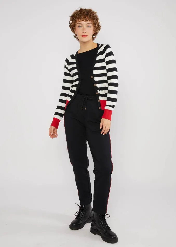 Blutsgeschwister Cardigan Bright Side Of Life Black Women Cardigans