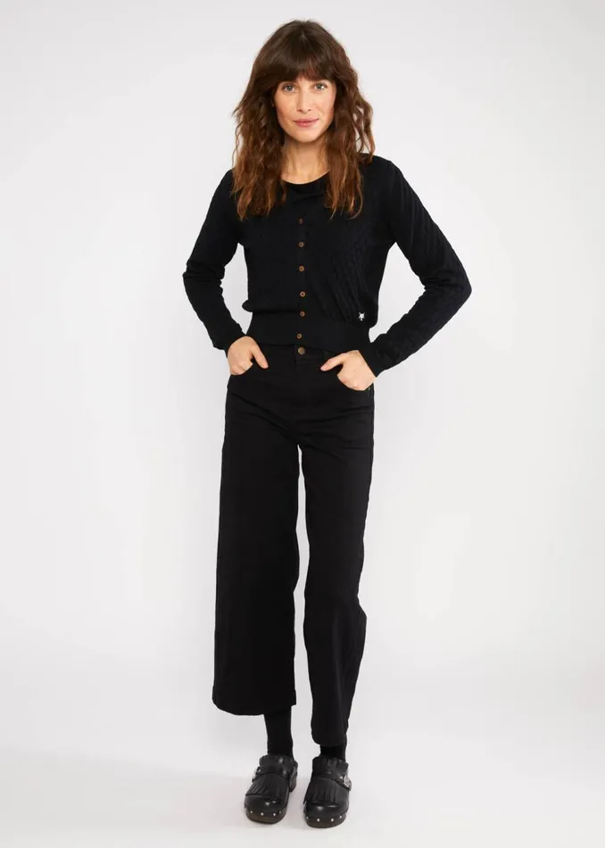 Blutsgeschwister Cardigan Save The World Black Women Cardigans