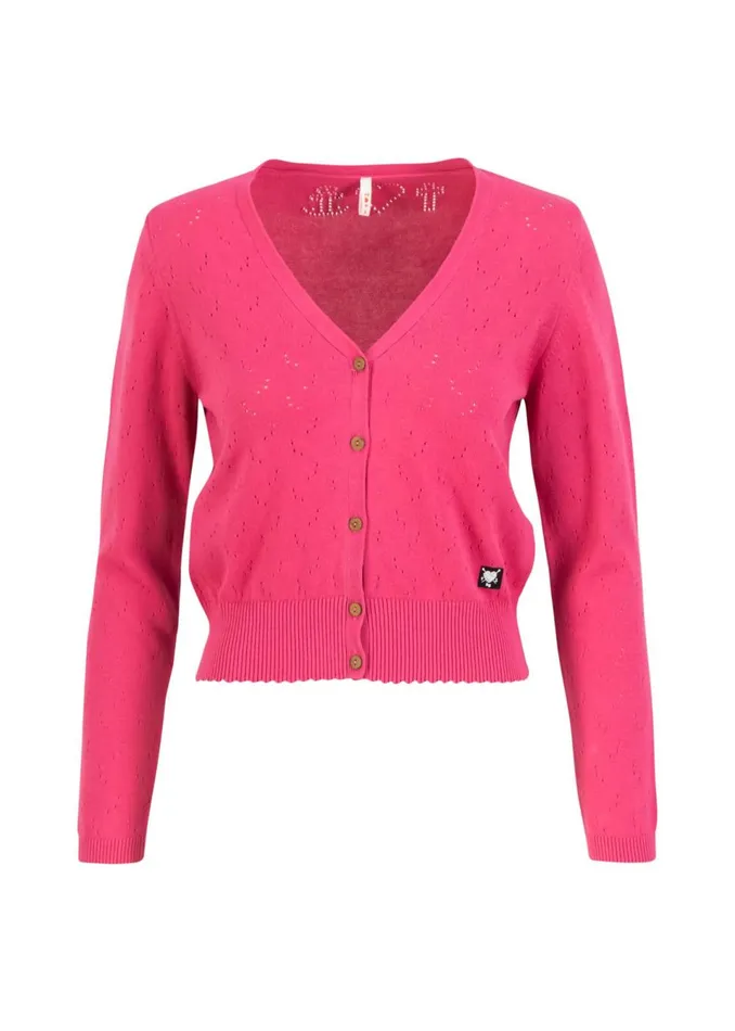 Blutsgeschwister Cardigan Save The World Pink Women Cardigans