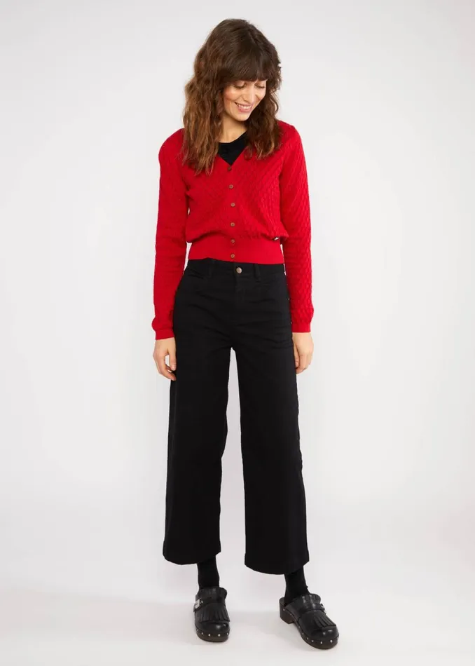 Blutsgeschwister Cardigan Save The World Red Women Cardigans
