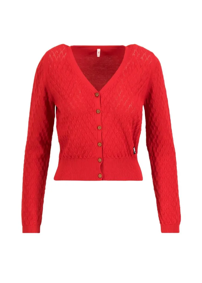 Blutsgeschwister Cardigan Save The World Red Women Cardigans