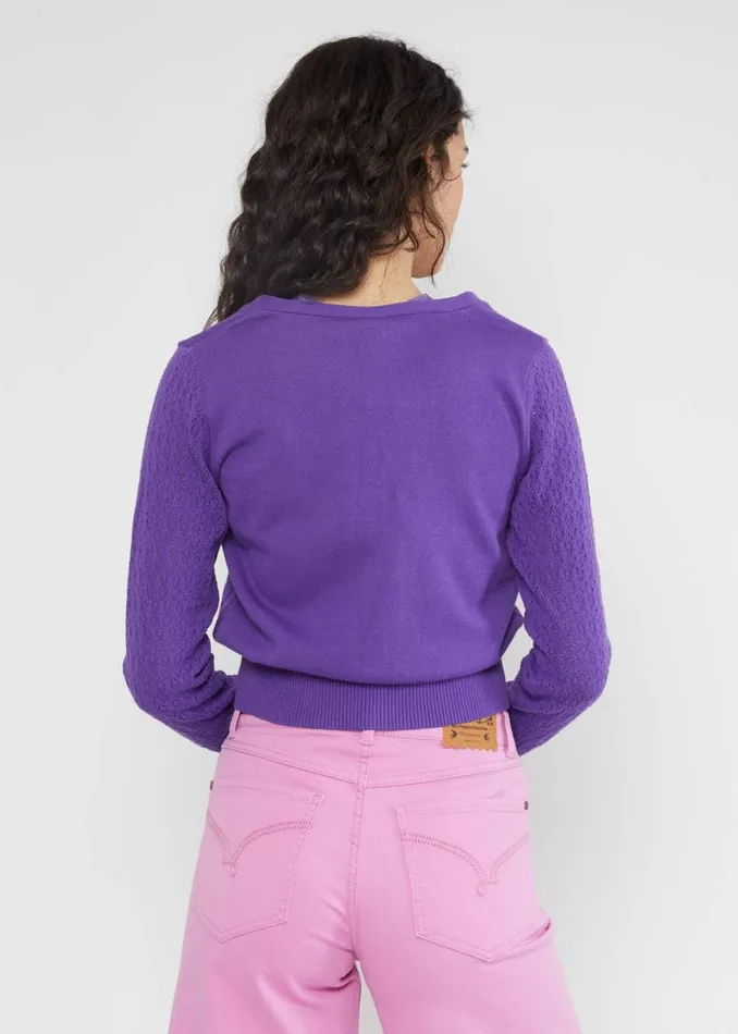 Blutsgeschwister Cardigan Sweet Petite Purple Women Cardigans