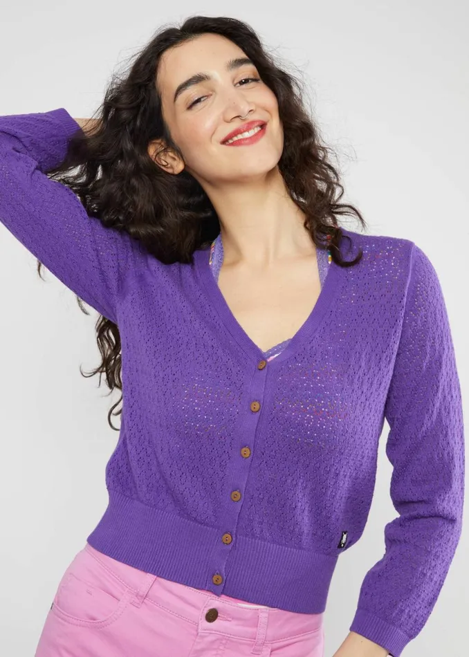 Blutsgeschwister Cardigan Sweet Petite Purple Women Cardigans