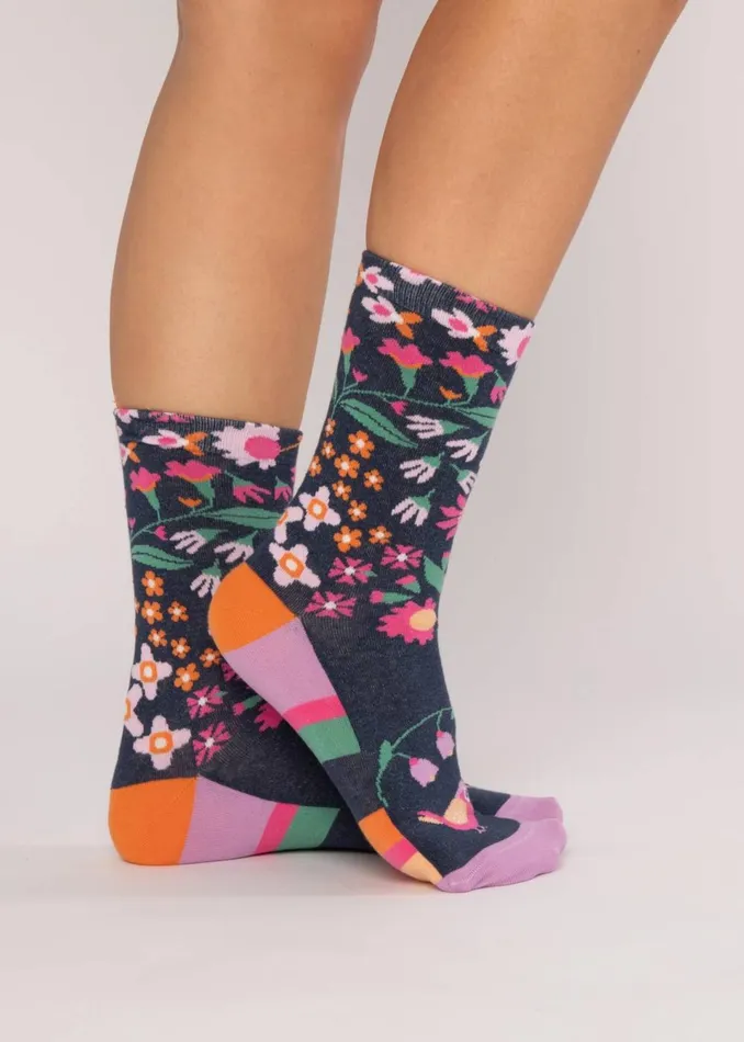 Blutsgeschwister Cotton Socks Sensational Steps Blue Women Other Accessoires