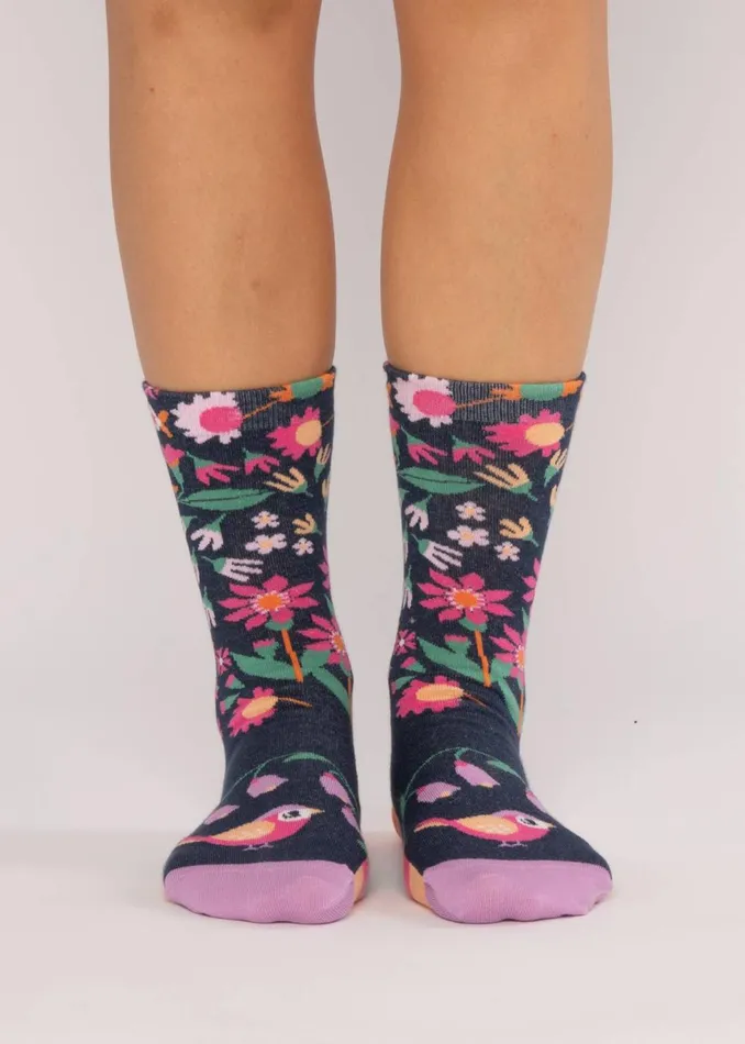 Blutsgeschwister Cotton Socks Sensational Steps Blue Women Other Accessoires