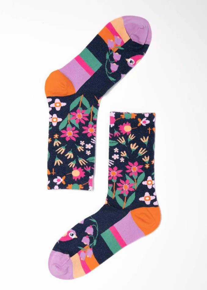 Blutsgeschwister Cotton Socks Sensational Steps Blue Women Other Accessoires
