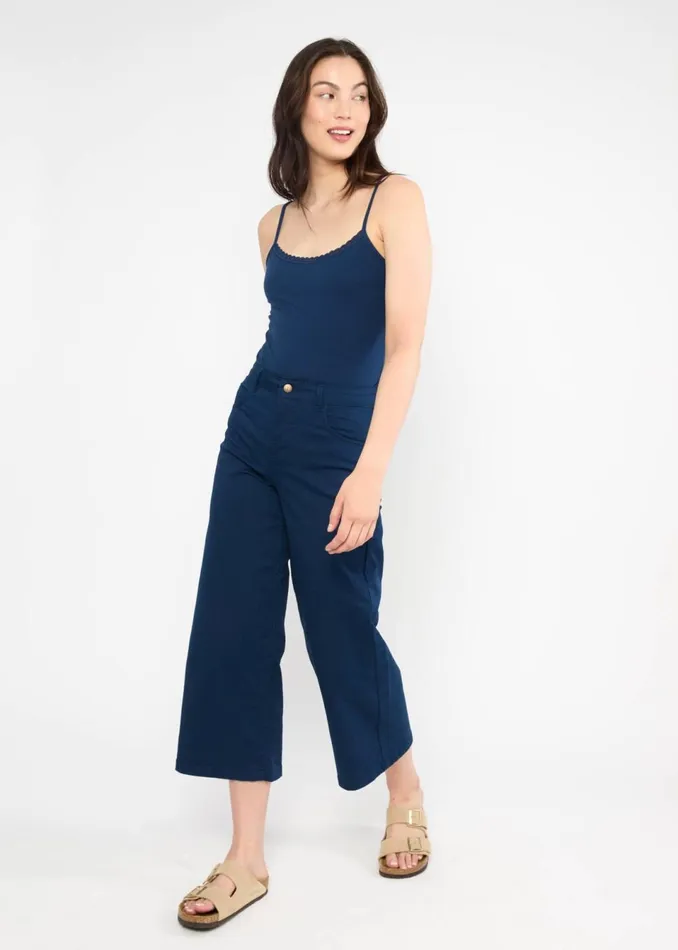 Blutsgeschwister Culottes High Waist Culotte Blue Women Trousers