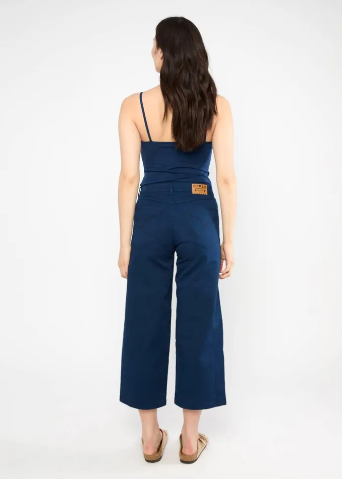 Blutsgeschwister Culottes High Waist Culotte Blue Women Trousers