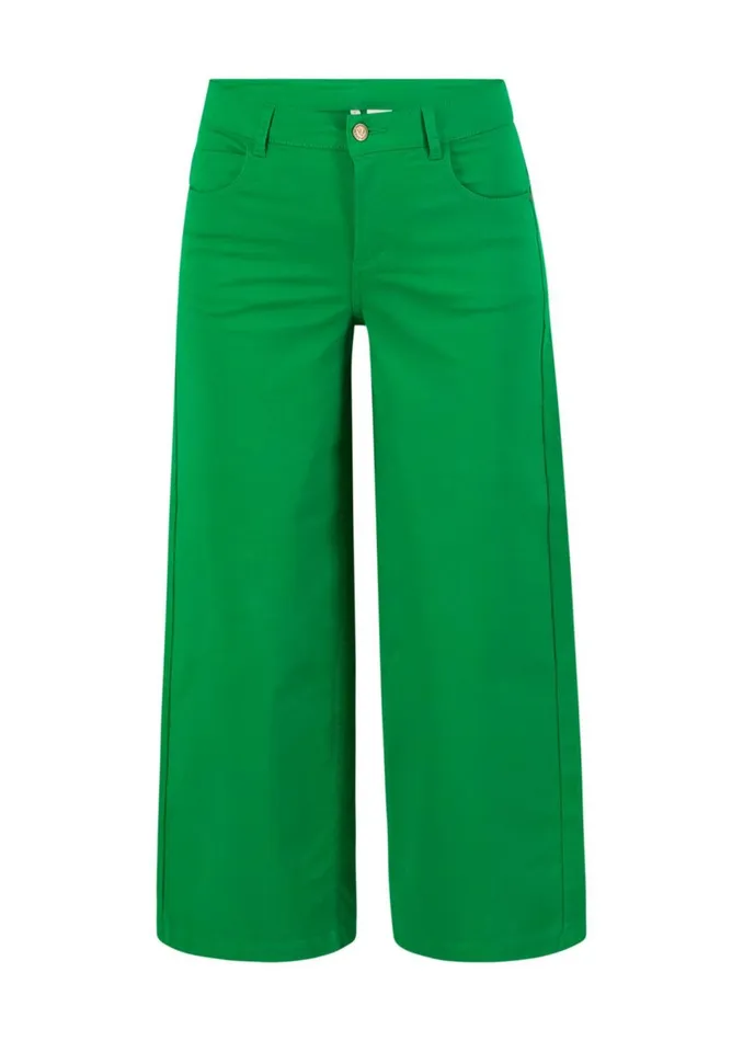 Blutsgeschwister Culottes High Waist Culotte Green Women Trousers