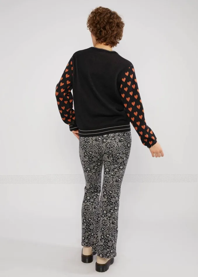 Blutsgeschwister Flares On A Winters Day Flared Black Women Trousers