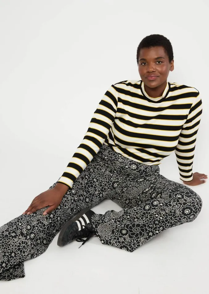 Blutsgeschwister Flares On A Winters Day Flared Black Women Trousers