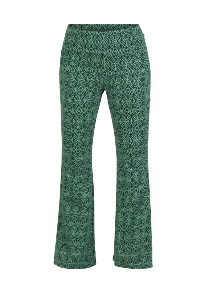 Blutsgeschwister Flares On A Winters Day Flared Green Women Trousers