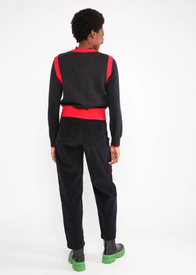 Blutsgeschwister Gilet Storyteller Vest Black Women Knitted Jumpers