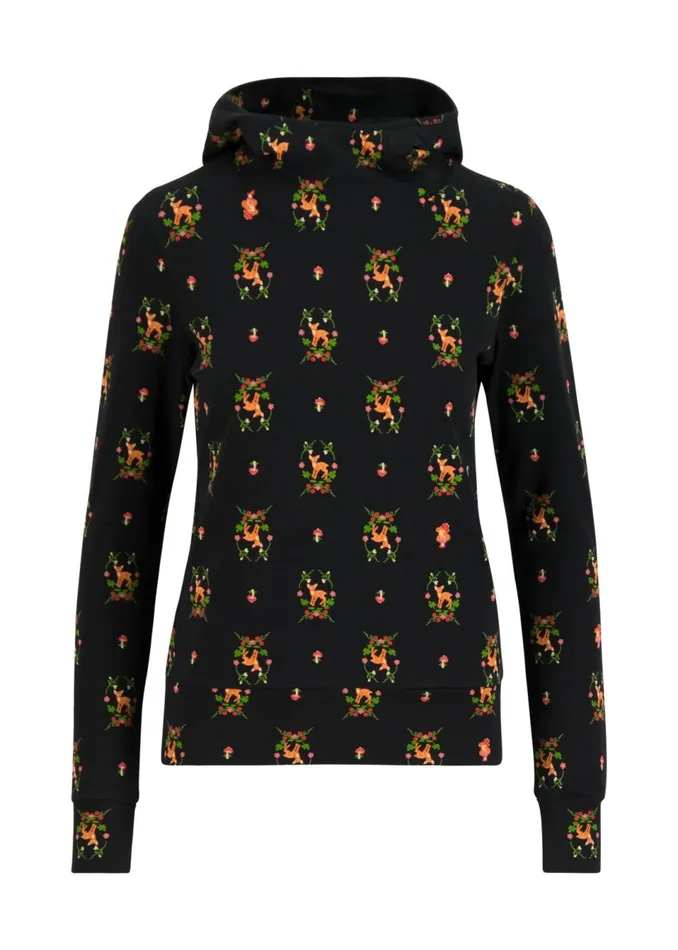 Blutsgeschwister Hoodie Scuba Duba Black Women Sweatshirts and Hoodies
