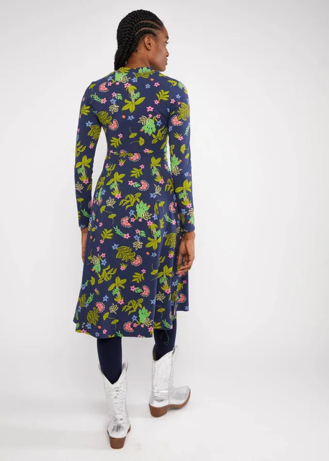 Blutsgeschwister Jersey Dress Shake Rattle And Roll Blue Women Dresses