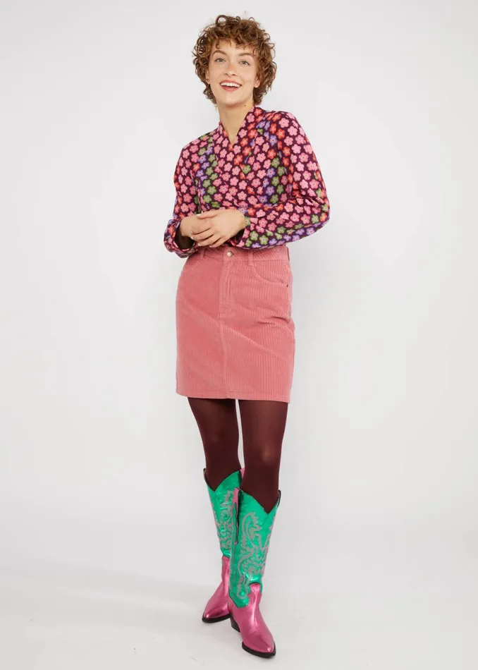 Blutsgeschwister Jersey Top Whispering Serenity Brown Women Tops