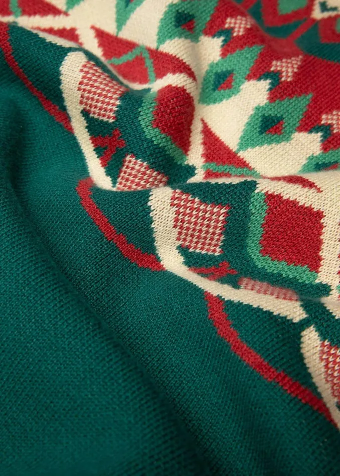 Blutsgeschwister Jumper Dress Scandi Woods Green Women Dresses