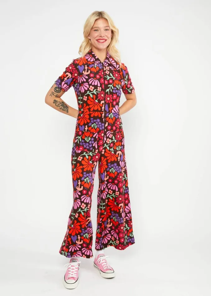 Blutsgeschwister Jumpsuit Rene Love Brown Women Jumpsuits