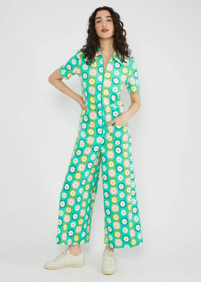 Blutsgeschwister Jumpsuit Rene Love Green Women Trousers