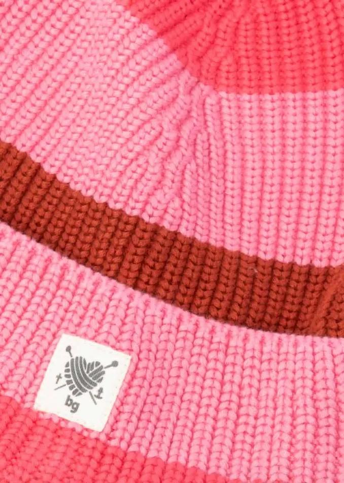 Blutsgeschwister Knitted Hat Bright Side Beanie Red Women Other Accessoires