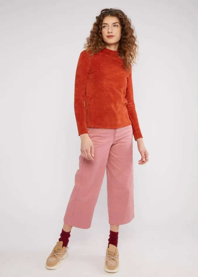 Blutsgeschwister Longsleeve Jolly Turtle Brown Women Tops